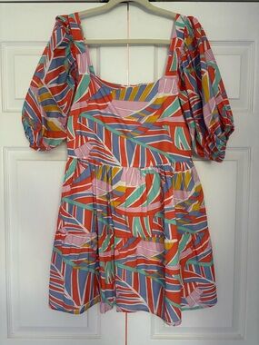 Boutique Brand Botanical Palm Dress